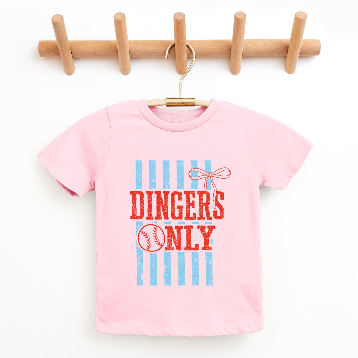 Dingers Only Stripes - Youth Short Sleeve Graphic T-Shirt