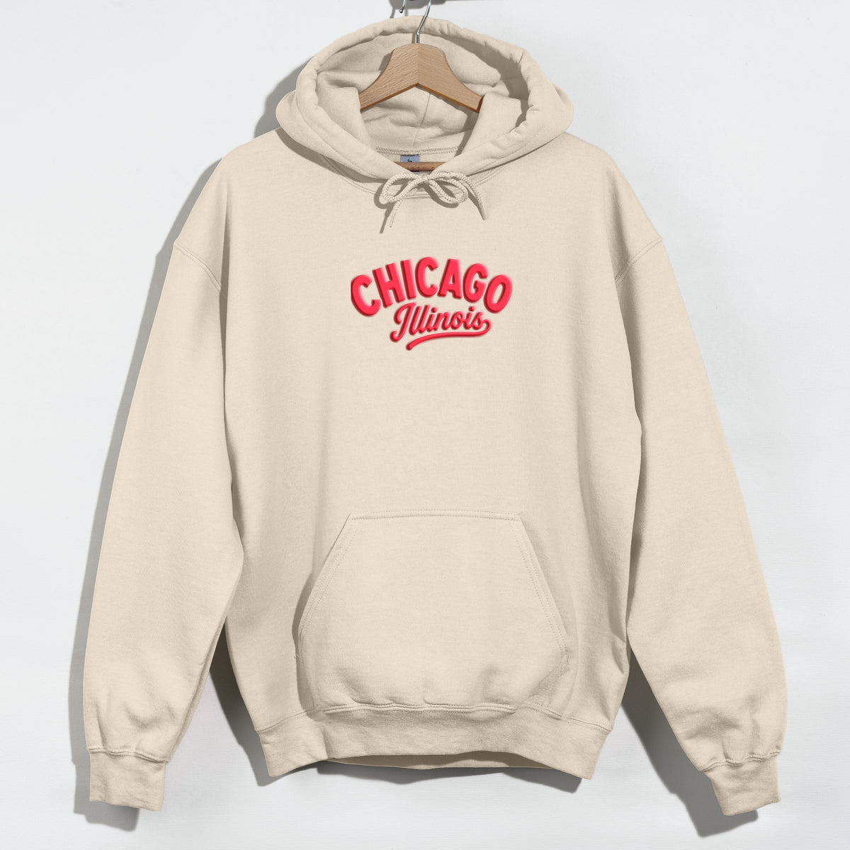 Chicago Vibrant Puff Print - Women's Graphic Hoodie