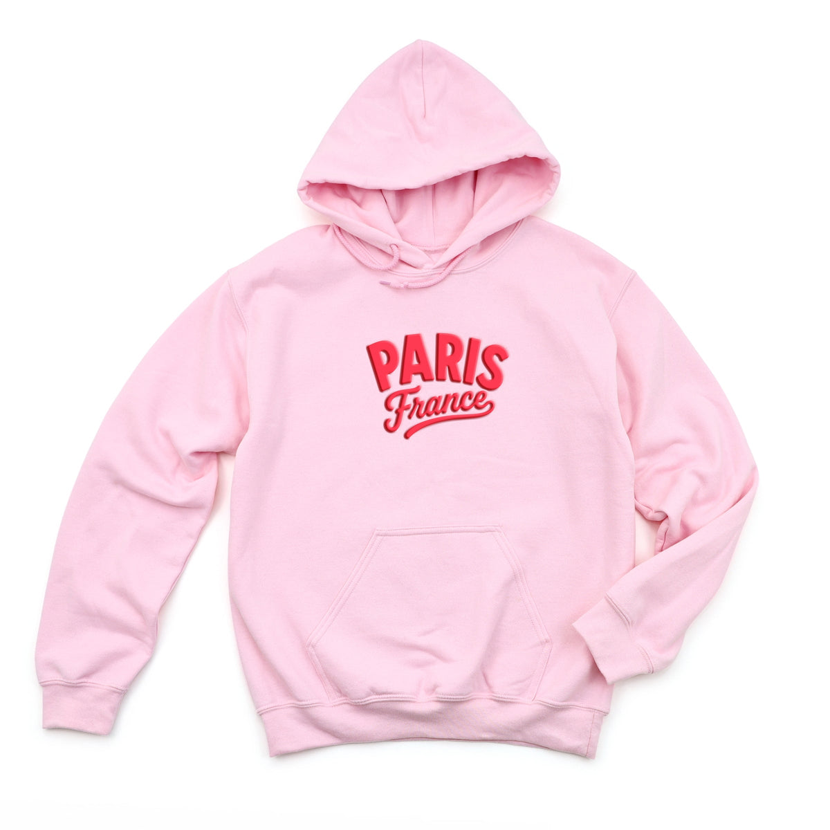 Paris Vibrant Puff Print - Women's Graphic Hoodie