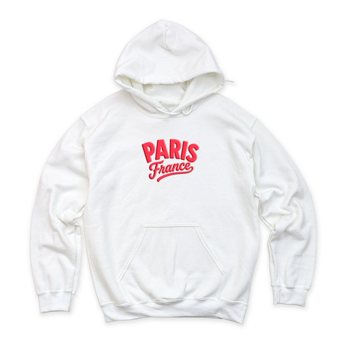 Paris Vibrant Puff Print - Women's Graphic Hoodie