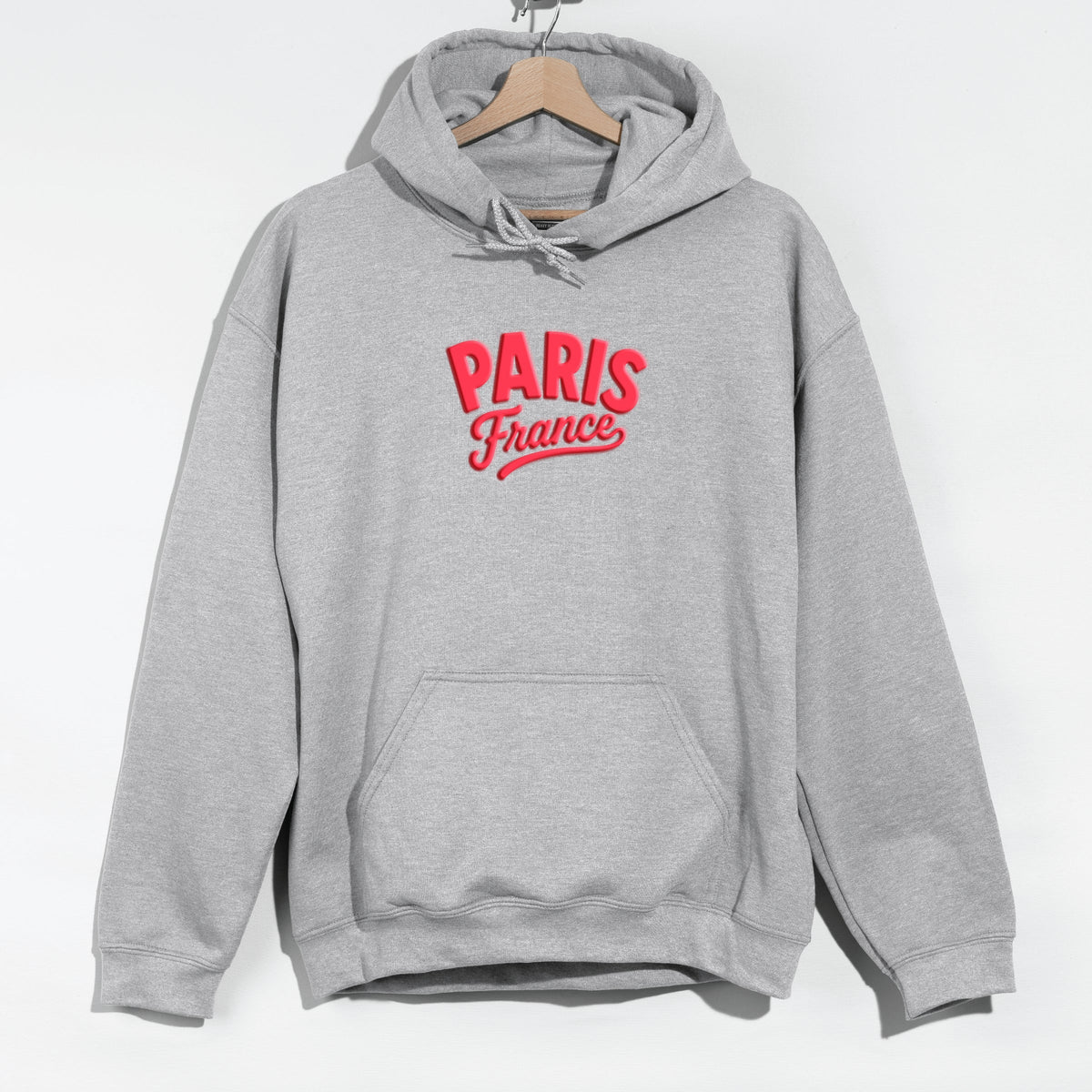 Paris Vibrant Puff Print - Women's Graphic Hoodie
