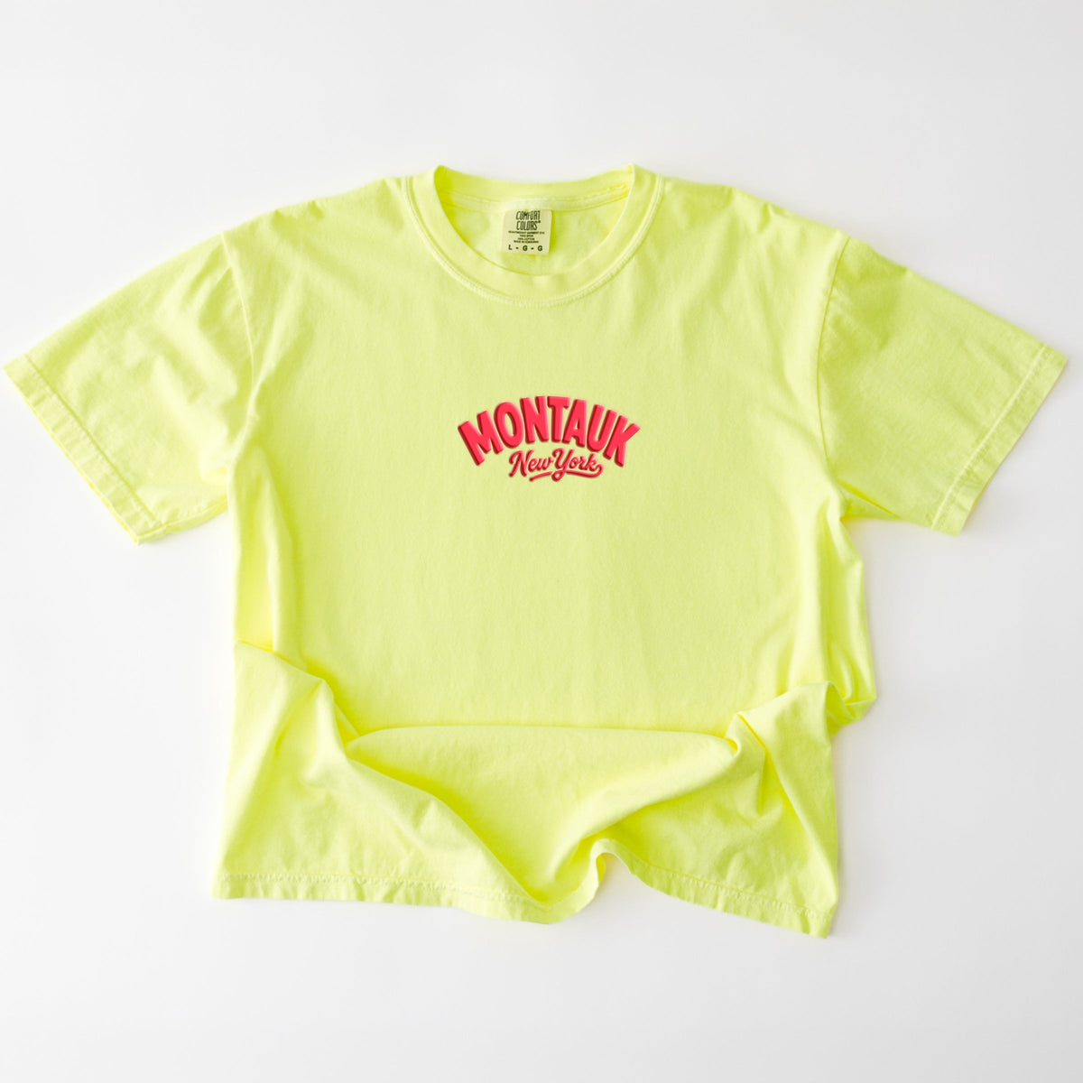 Montauk Vibrant Puff Print - Women's Garment Dyed Graphic T-Shirt