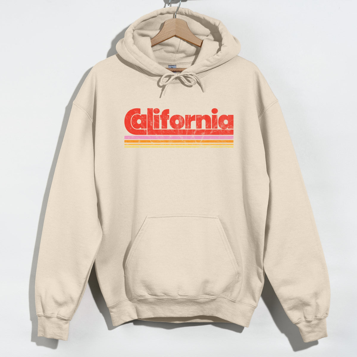 California Retro Stripes - Women's Graphic Hoodie