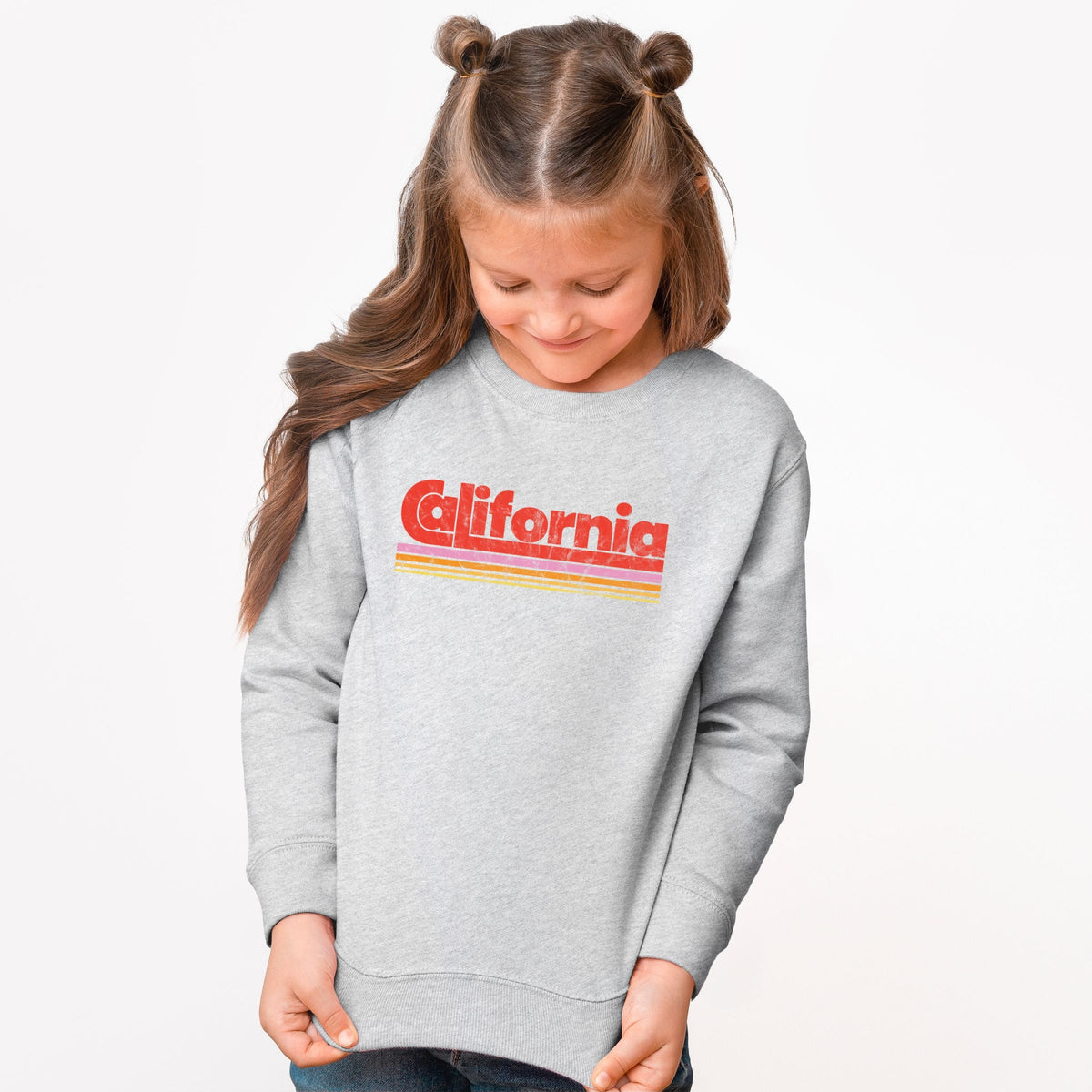 California Retro Stripes - Youth Graphic Sweatshirt