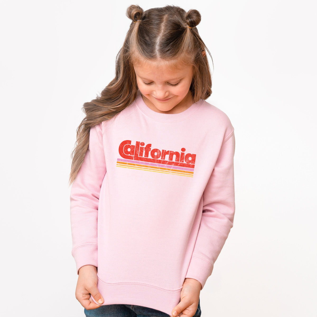 California Retro Stripes - Youth Graphic Sweatshirt