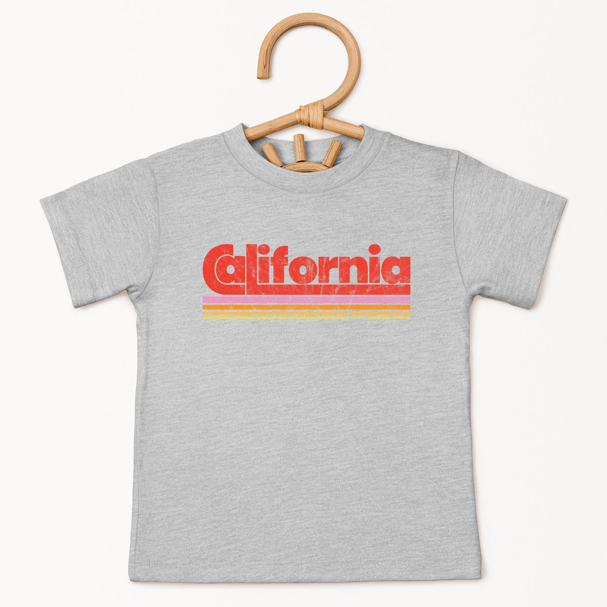 California Retro Stripes - Toddler Short Sleeve Graphic T-Shirt
