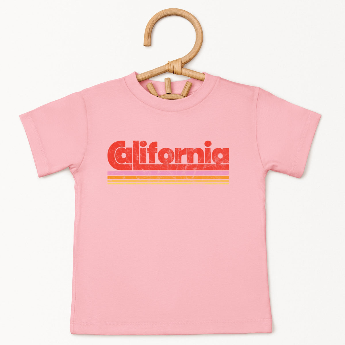 California Retro Stripes - Toddler Short Sleeve Graphic T-Shirt