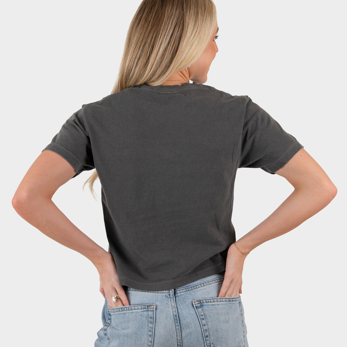 Texas Retro Stripes - Women's Boxy Crop Top Graphic T-Shirt