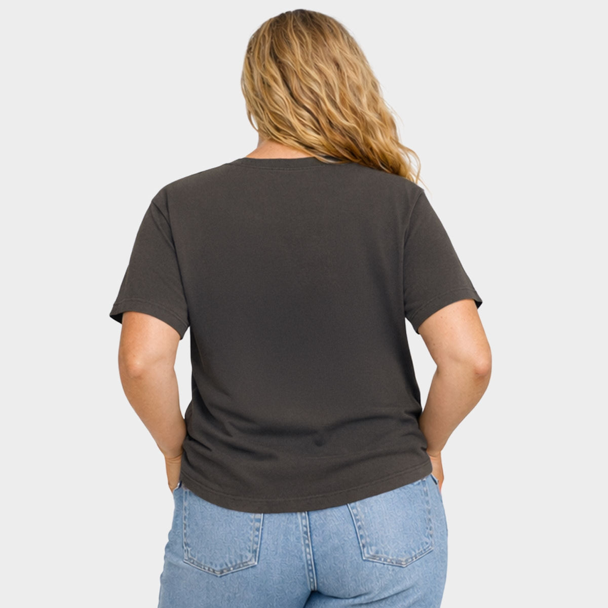 Texas Retro Stripes - Women's Plus Sized Garment Dyed Graphic T-Shirt