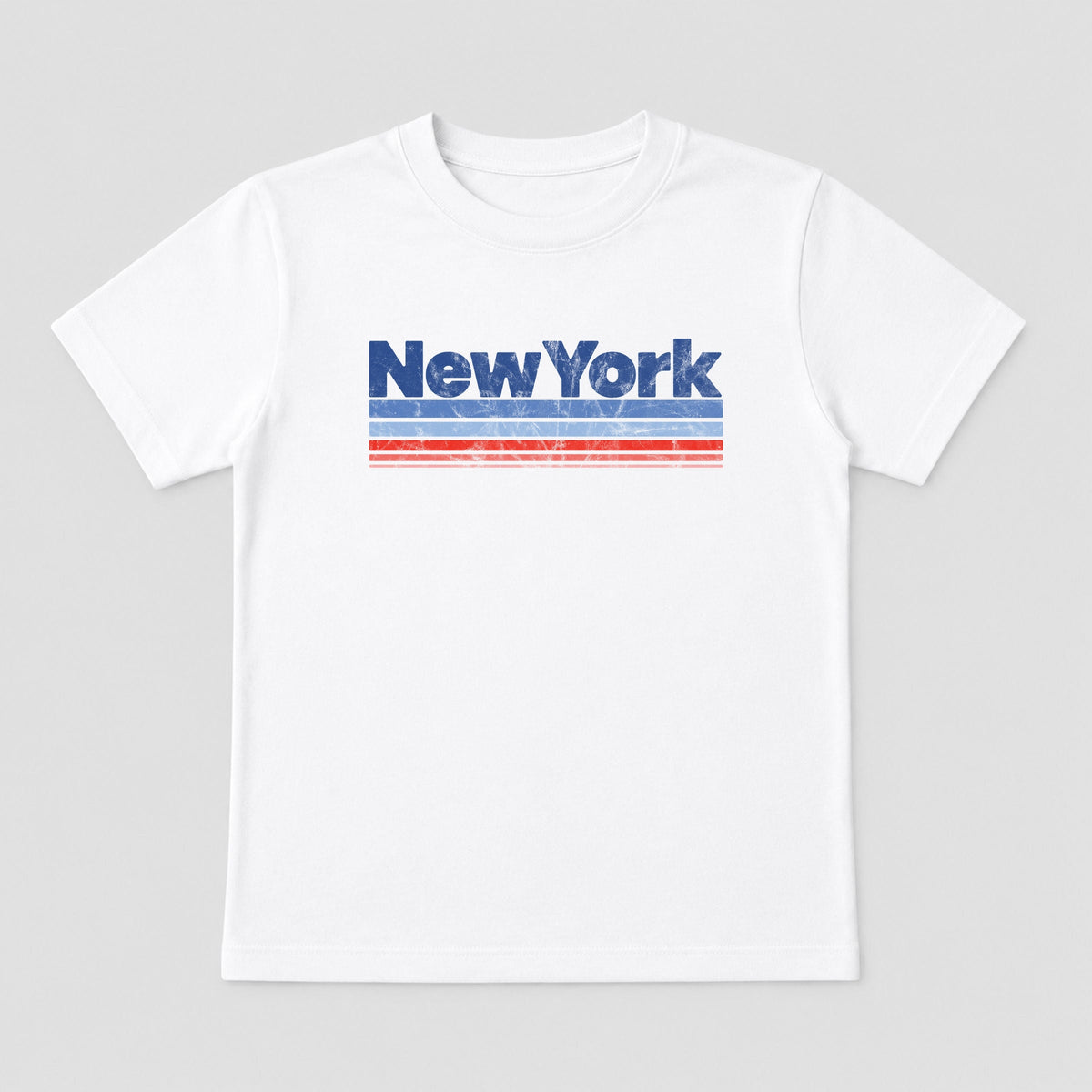 New York Retro Stripes - Toddler Short Sleeve Graphic T-Shirt