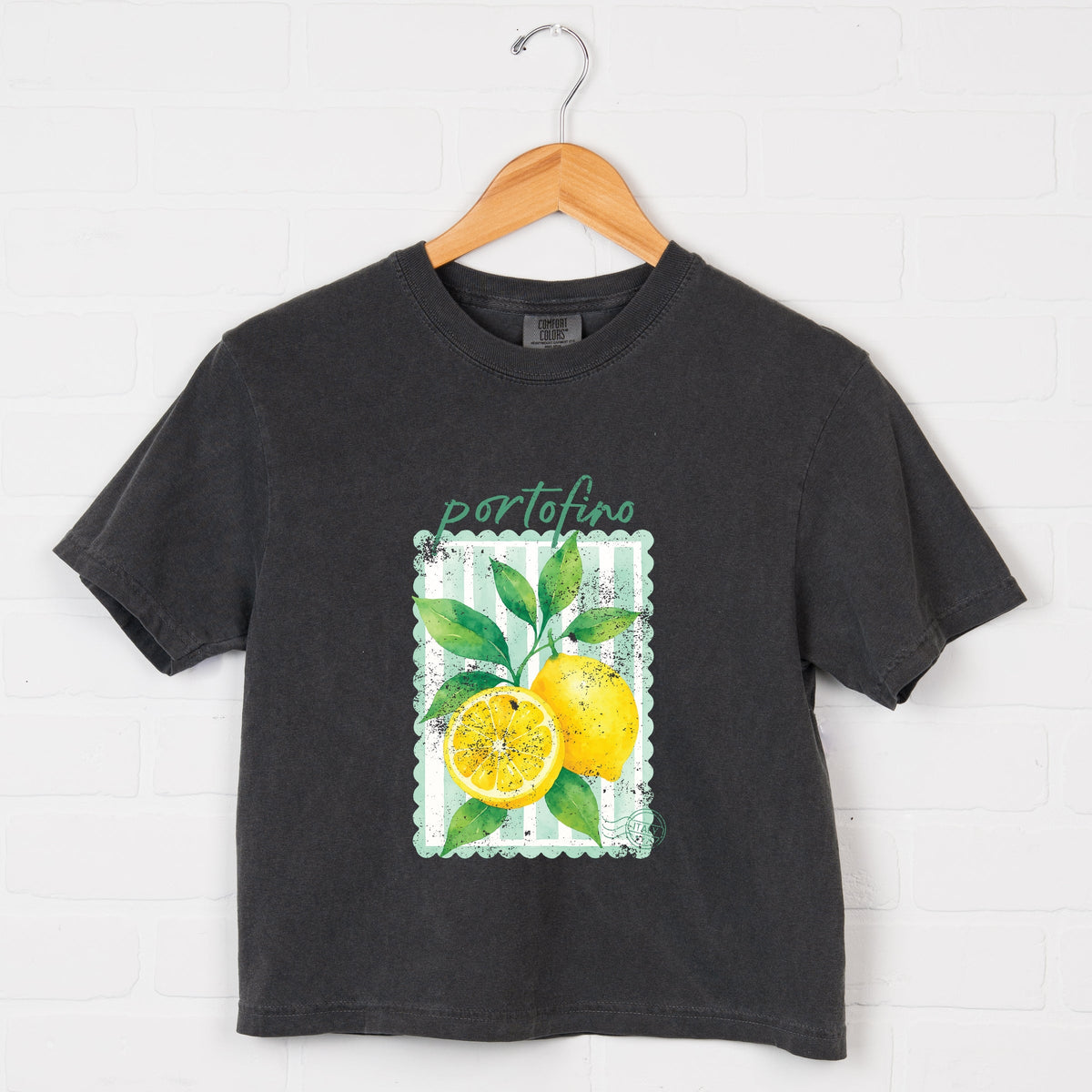 Portofino Italy Lemon - Boxy Crop Top