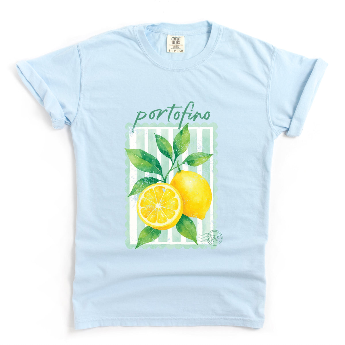 Portofino Italy Lemon - Garment Dyed Tee