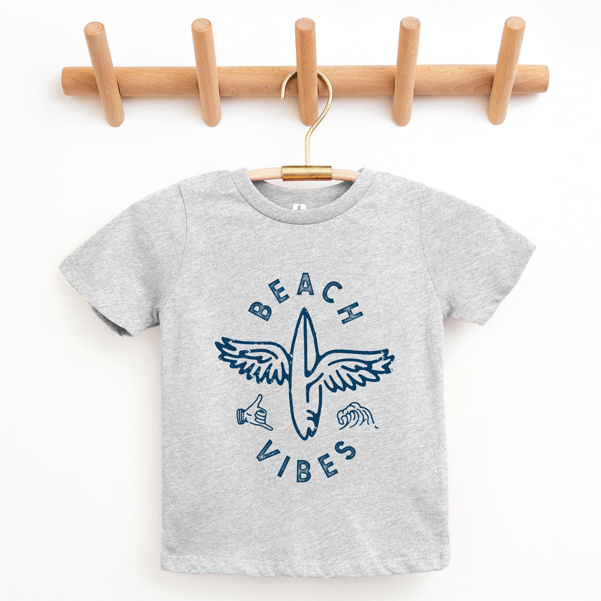 Beach Vibes Surfboard Wings - Youth Short Sleeve Graphic T-Shirt
