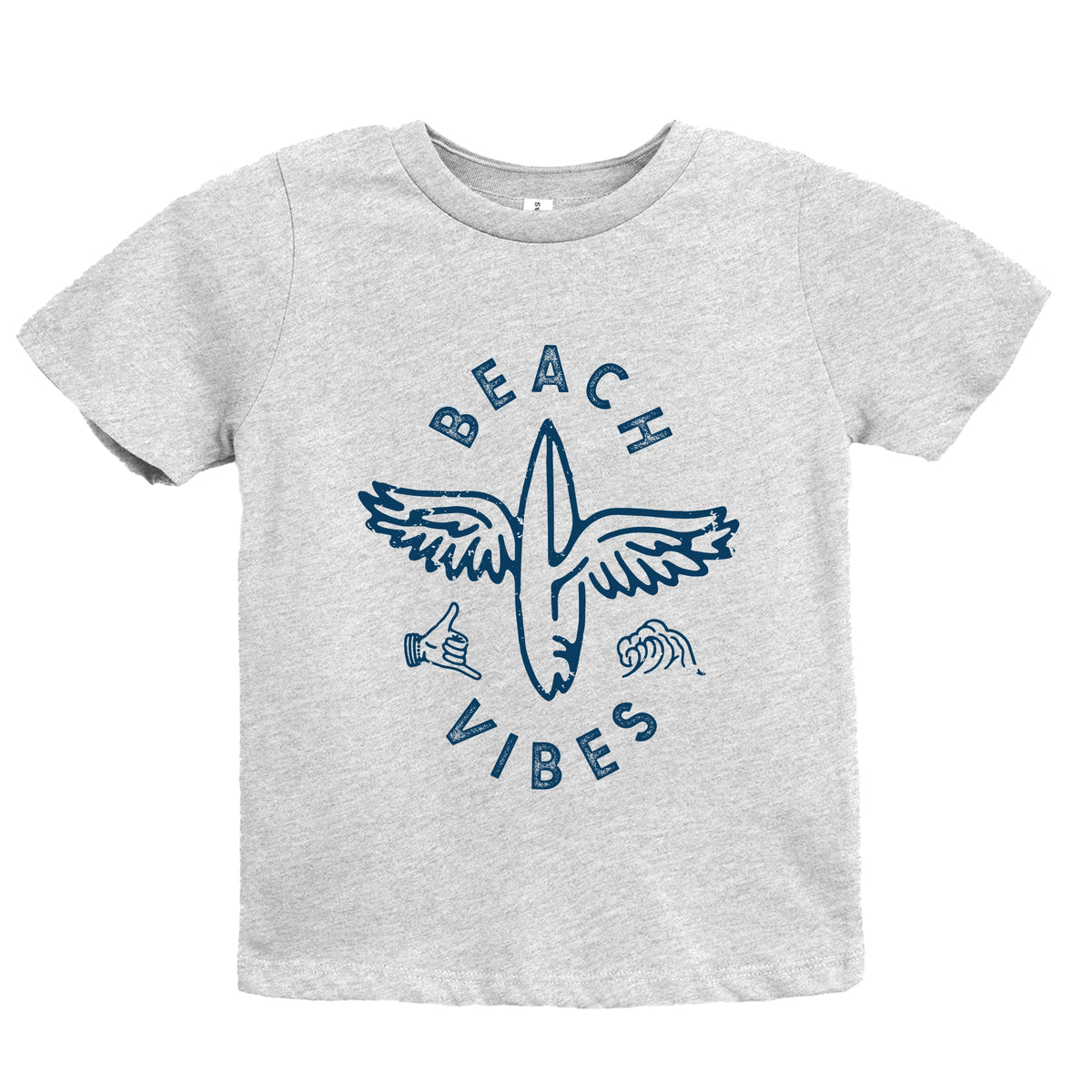Beach Vibes Surfboard Wings - Youth Short Sleeve Graphic T-Shirt