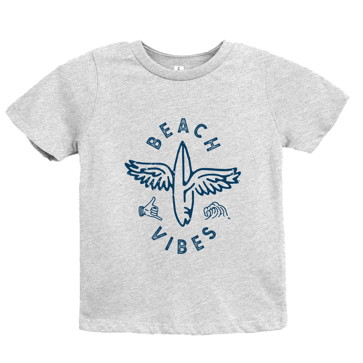 Beach Vibes Surfboard Wings - Youth Short Sleeve Graphic T-Shirt