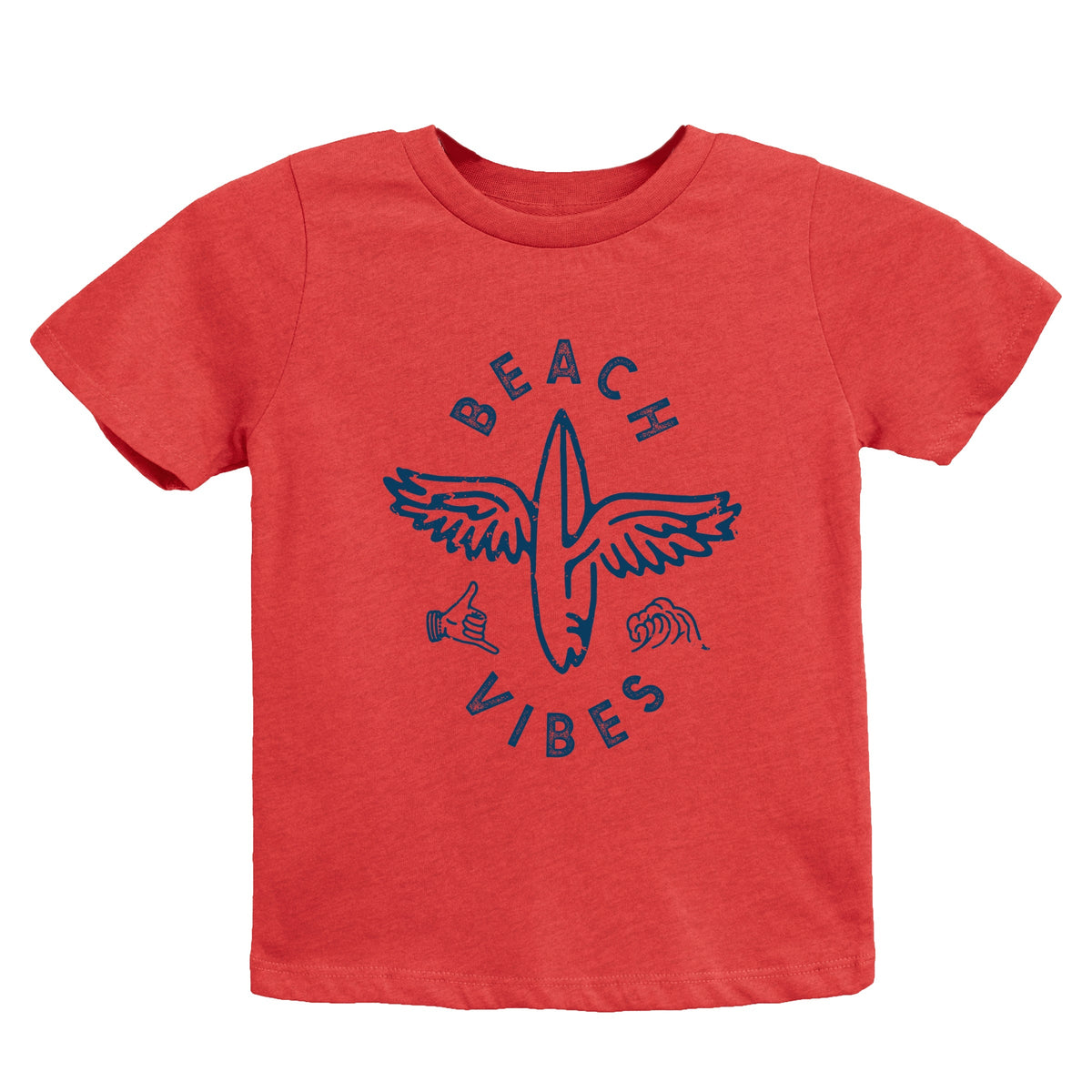 Beach Vibes Surfboard Wings - Youth Short Sleeve Graphic T-Shirt