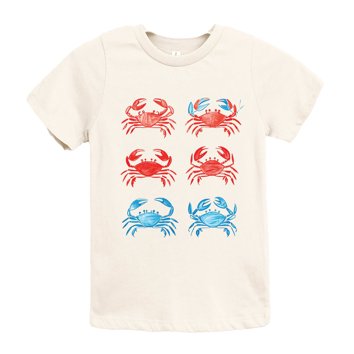 Six Crabs Sketched - Youth Short Sleeve Graphic T-Shirt