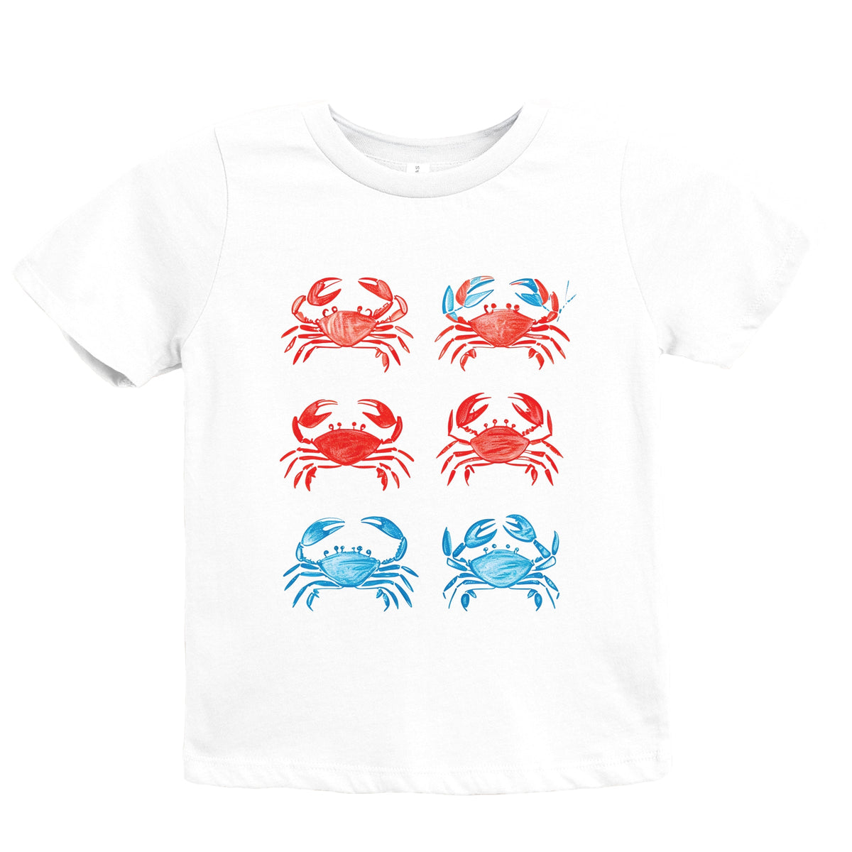 Six Crabs Sketched - Youth Short Sleeve Graphic T-Shirt