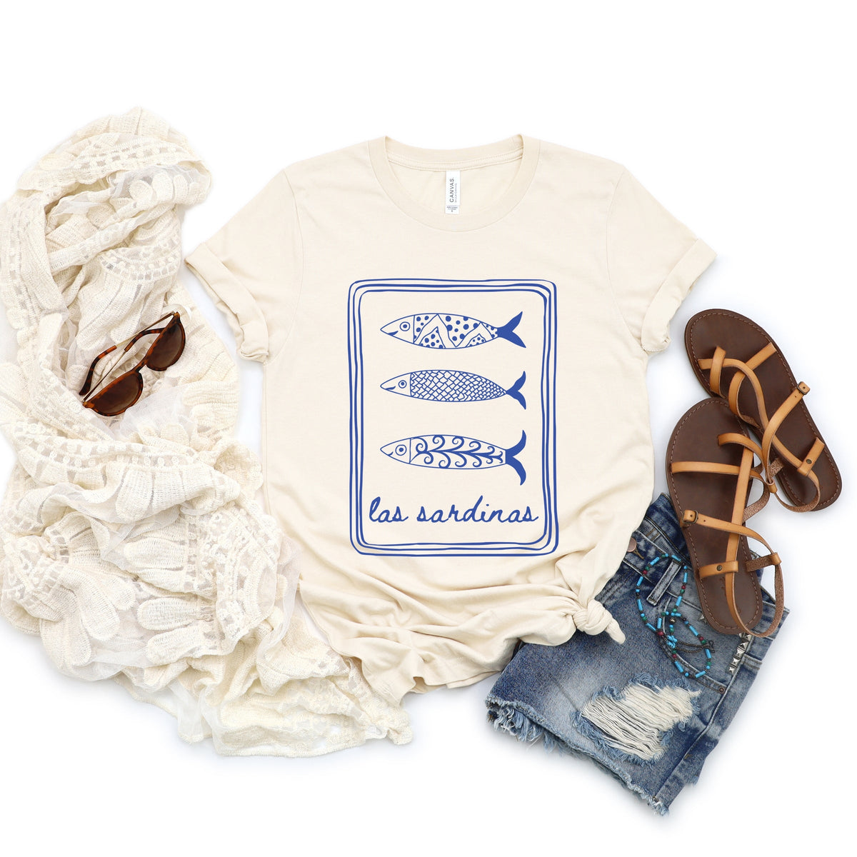 Las Sardinas - Women's Short Sleeve Graphic T-Shirt