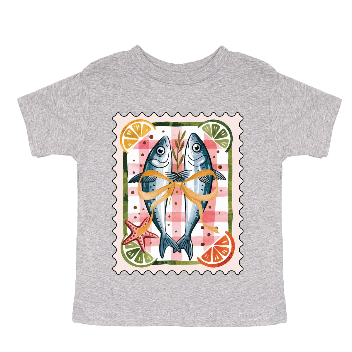 Sardines Stamp - Toddler Short Sleeve Graphic T-Shirt