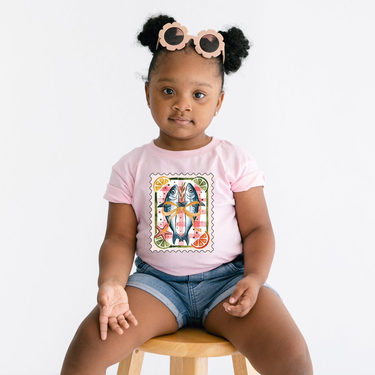 Sardines Stamp - Toddler Short Sleeve Graphic T-Shirt
