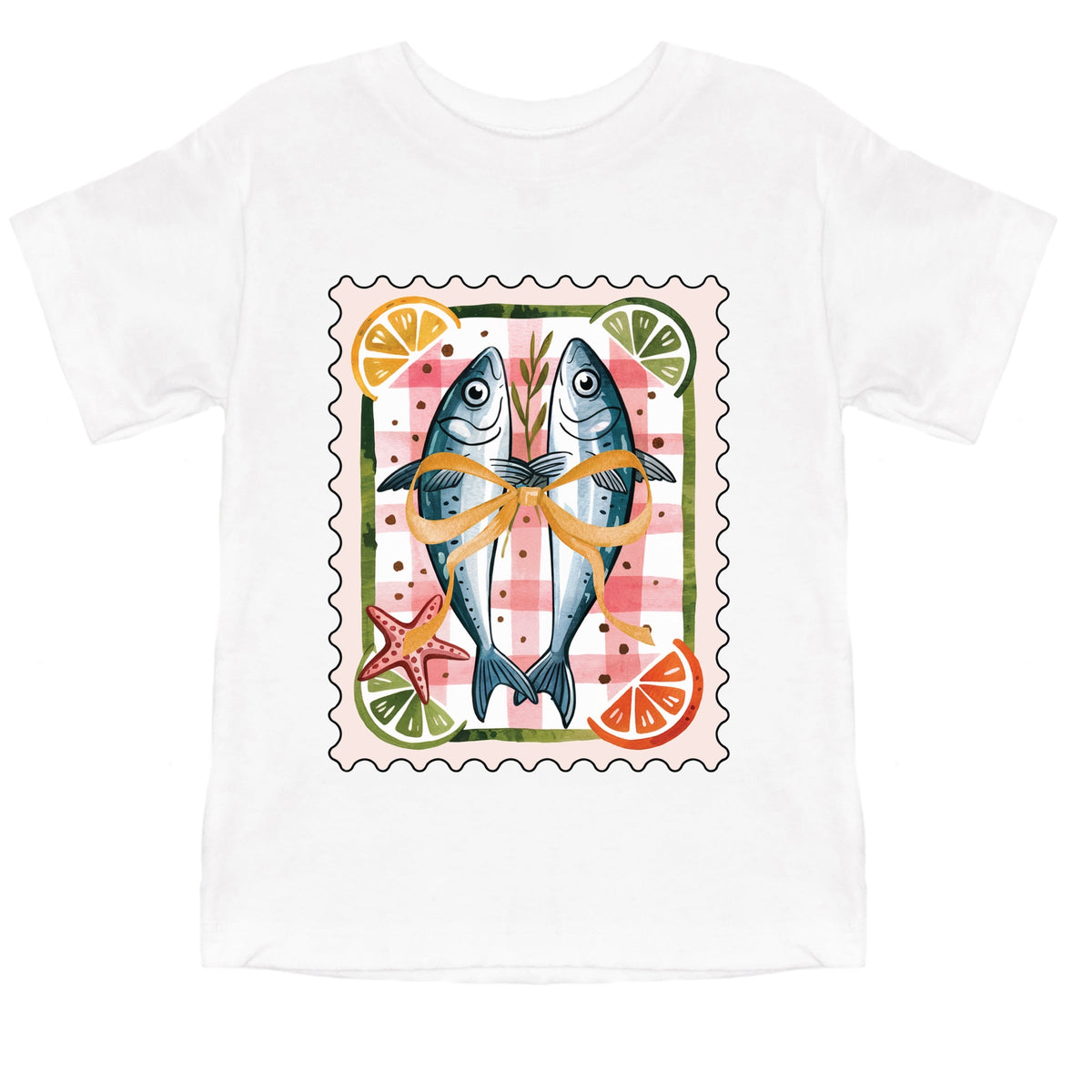 Sardines Stamp - Toddler Short Sleeve Graphic T-Shirt