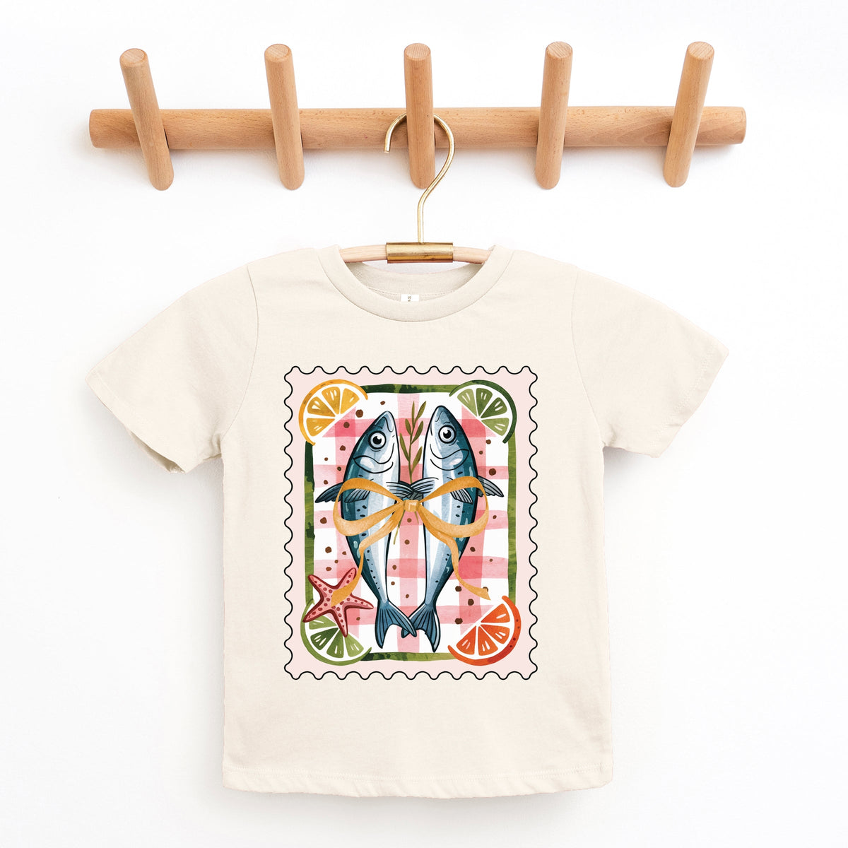 Sardines Stamp - Youth Short Sleeve Graphic T-Shirt