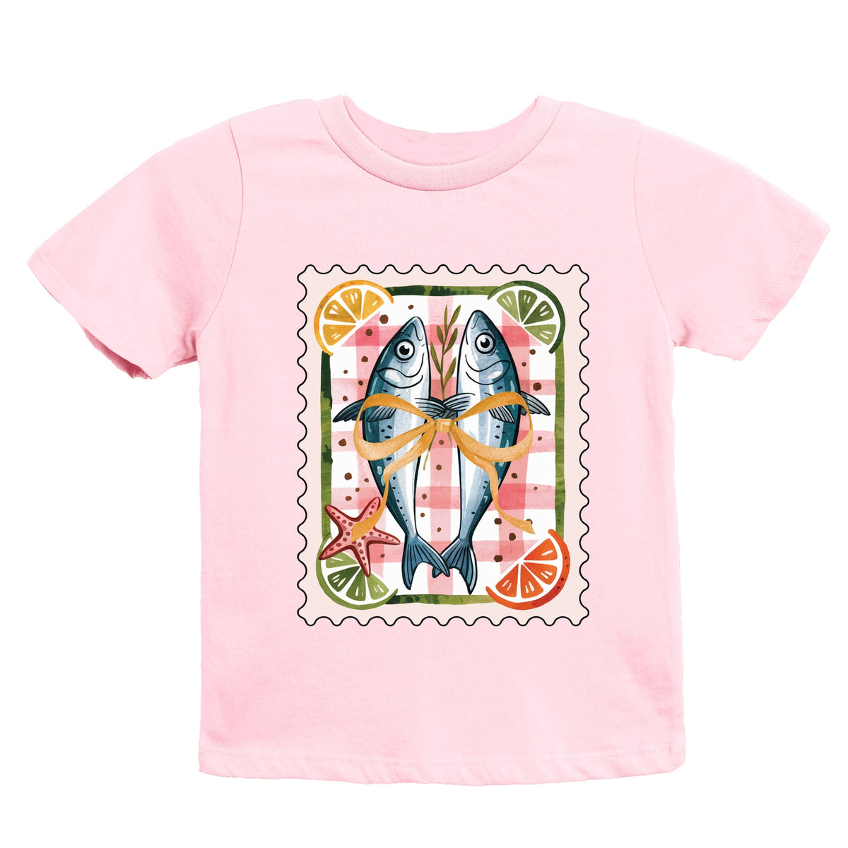 Sardines Stamp - Youth Short Sleeve Graphic T-Shirt