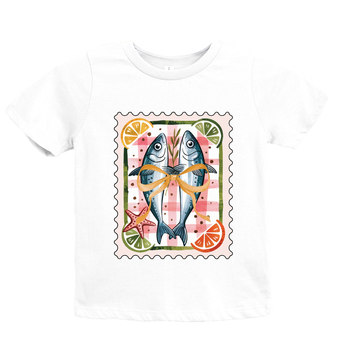 Sardines Stamp - Youth Short Sleeve Graphic T-Shirt