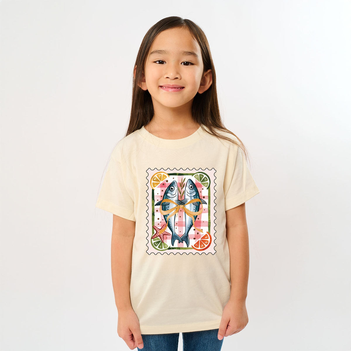 Sardines Stamp - Youth Short Sleeve Graphic T-Shirt