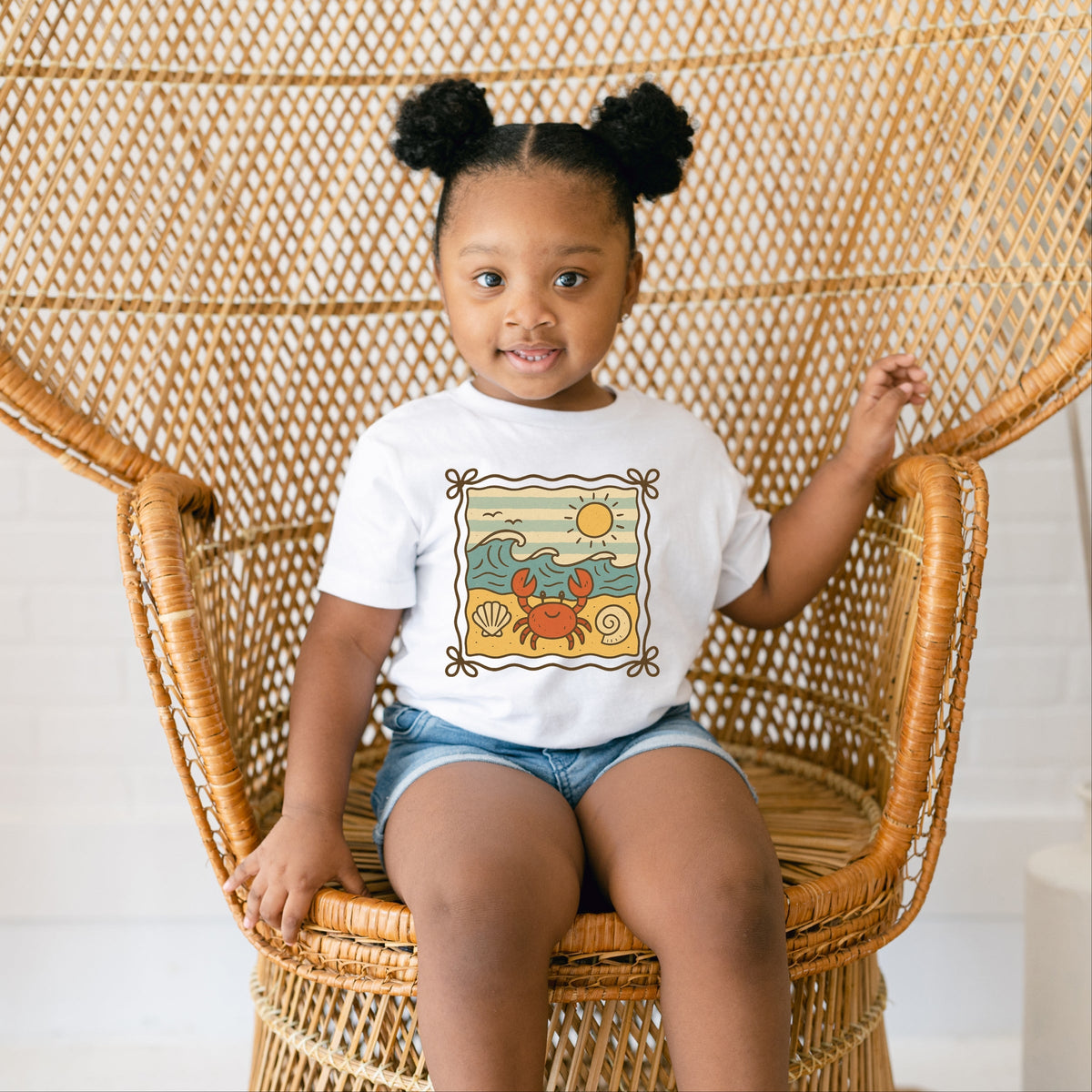 Crab Frame - Toddler Short Sleeve Graphic T-Shirt