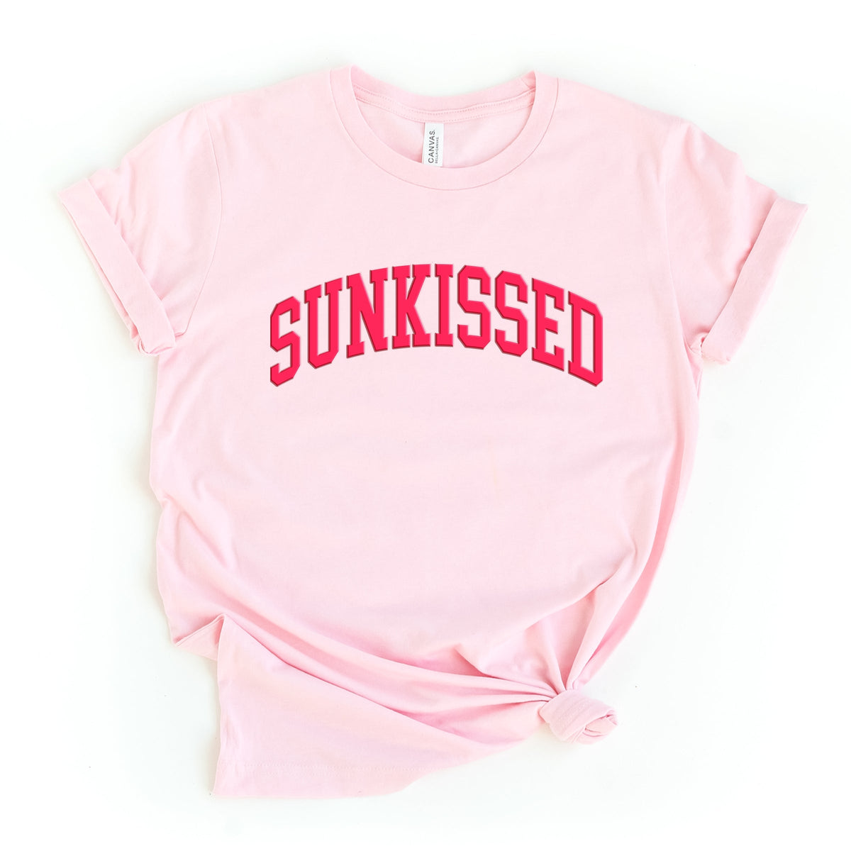 Sunkissed Varsity Arched Puff Print - Women's Short Sleeve Graphic T-Shirt