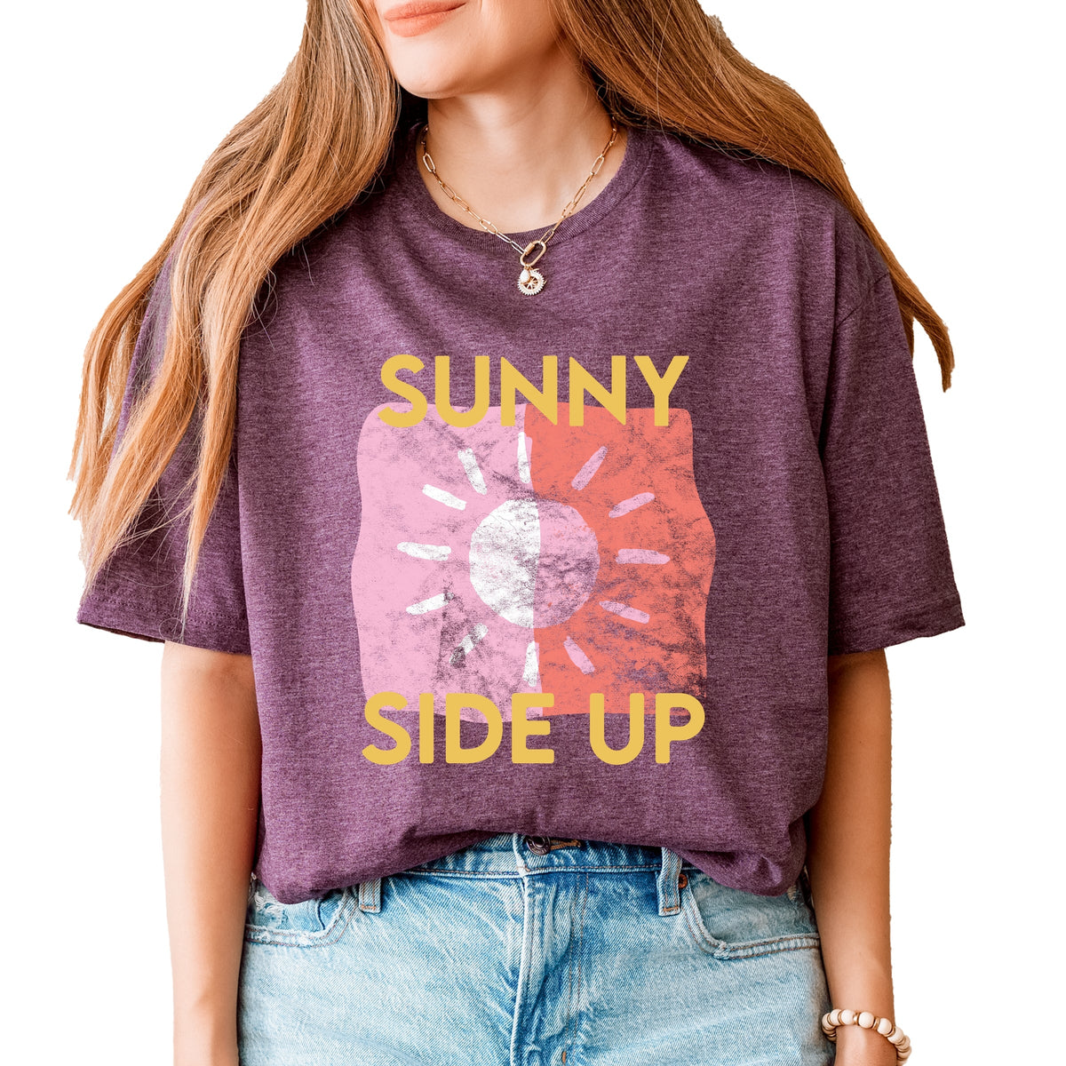 Sunny Side Up Sun - Women's Short Sleeve Graphic T-Shirt
