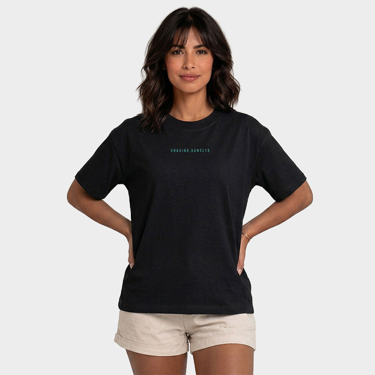 Chasing Sunsets Waves - Women's Relaxed Boxy Tee