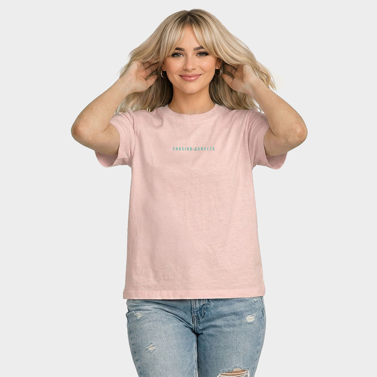 Chasing Sunsets Waves - Women's Relaxed Boxy Tee