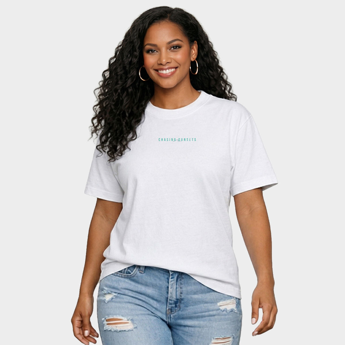 Chasing Sunsets Waves - Women's Relaxed Boxy Tee