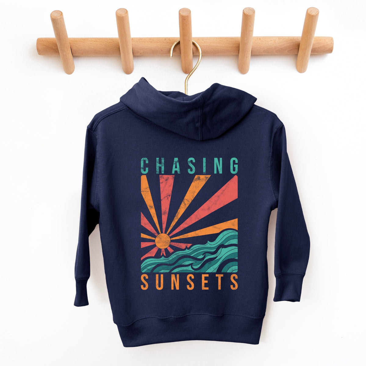 Chasing Sunsets Waves - Toddler Hoodie
