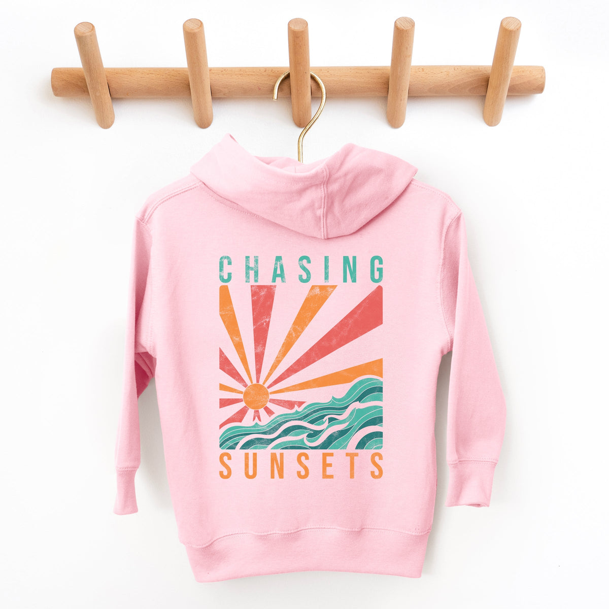 Chasing Sunsets Waves - Toddler Hoodie