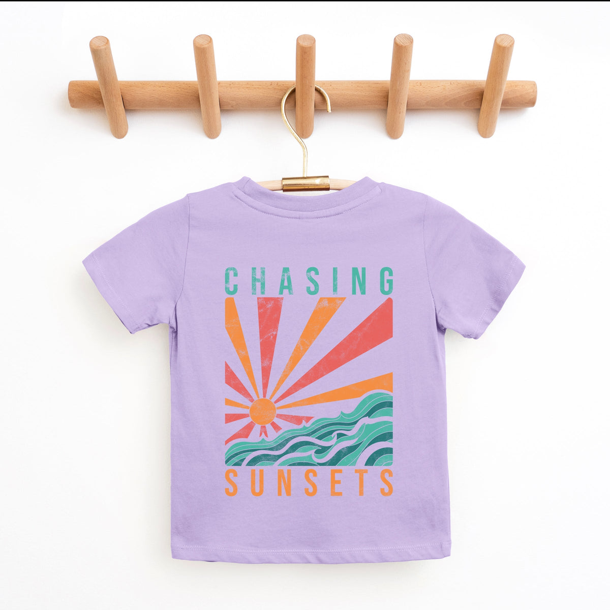 Chasing Sunsets Waves - Youth Short Sleeve Graphic T-Shirt