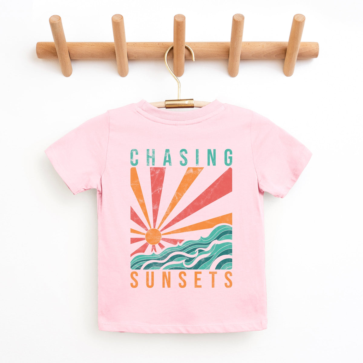 Chasing Sunsets Waves - Youth Short Sleeve Graphic T-Shirt