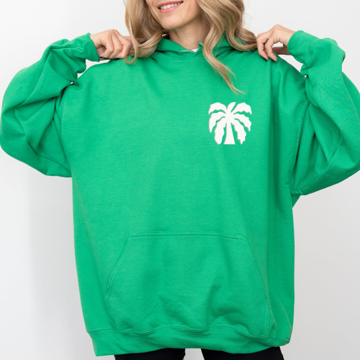 Chasing Sunsets Groovy Puff Print - Women's Graphic Hoodie