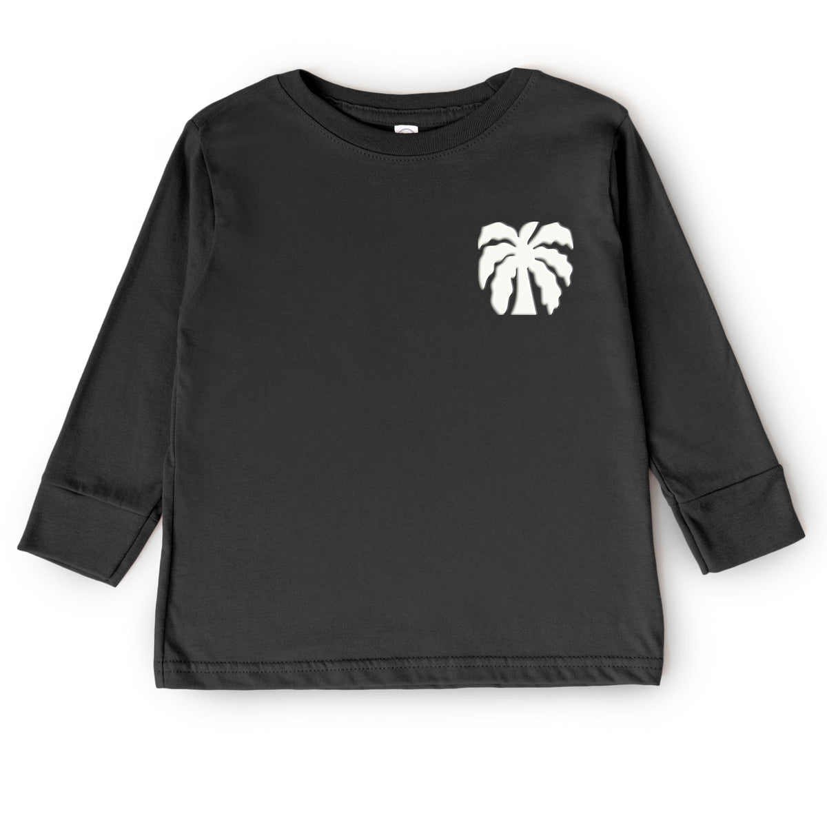 Chasing Sunsets Groovy Puff Print - Toddler Long Sleeve Graphic Tee