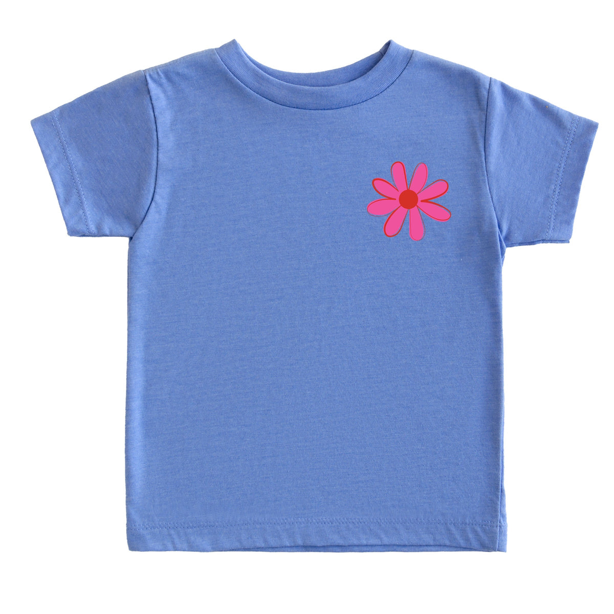Happy Vibes Flower - Toddler Short Sleeve Graphic T-Shirt