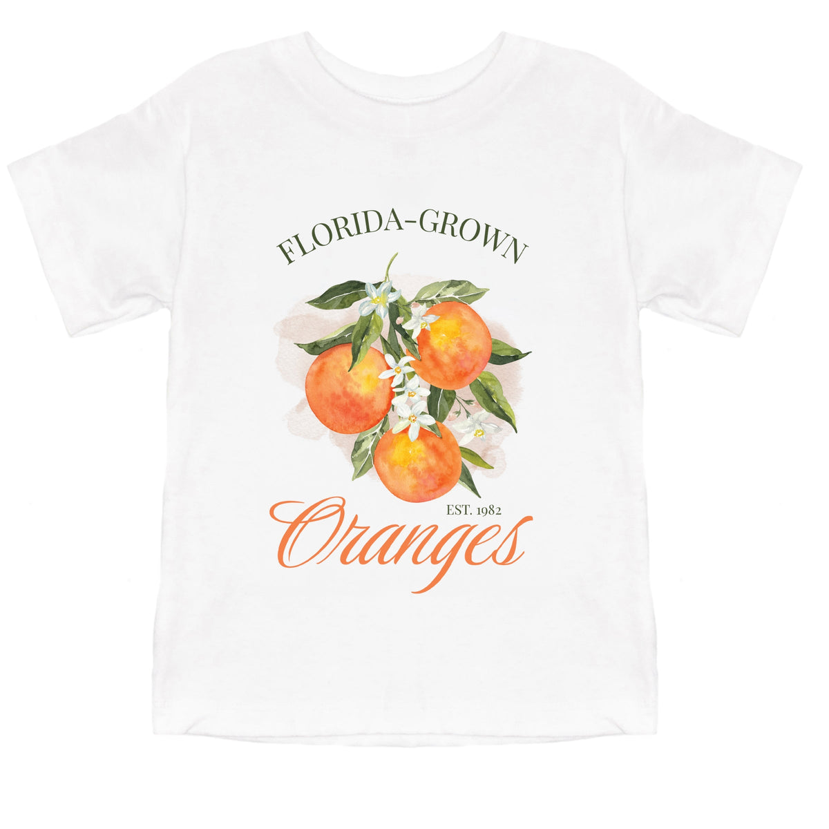 Florida Grown Oranges - Toddler Short Sleeve Graphic T-Shirt