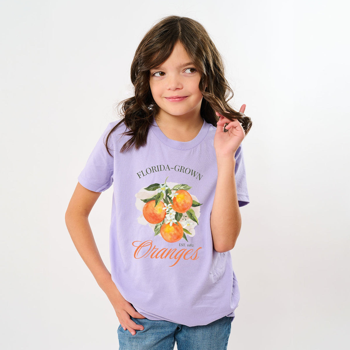 Florida Grown Oranges - Youth Short Sleeve Graphic T-Shirt