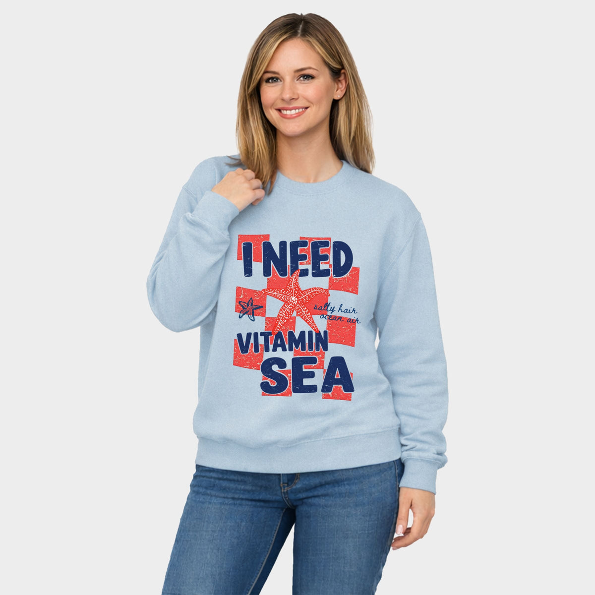 I Need Vitamin Sea - Women's Graphic Sweatshirt