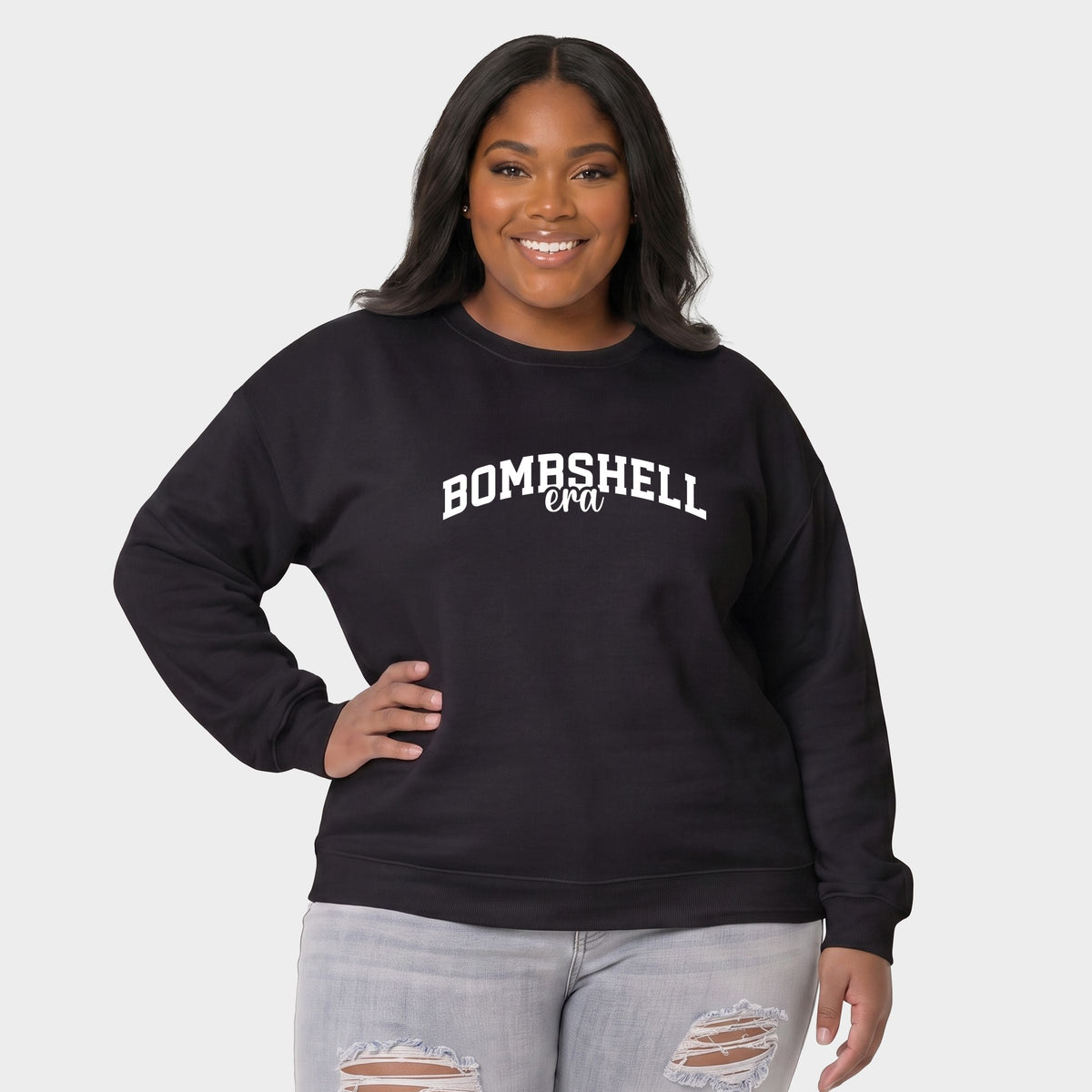 Bombshell Era Arched -  Women's Plus Sweatshirt