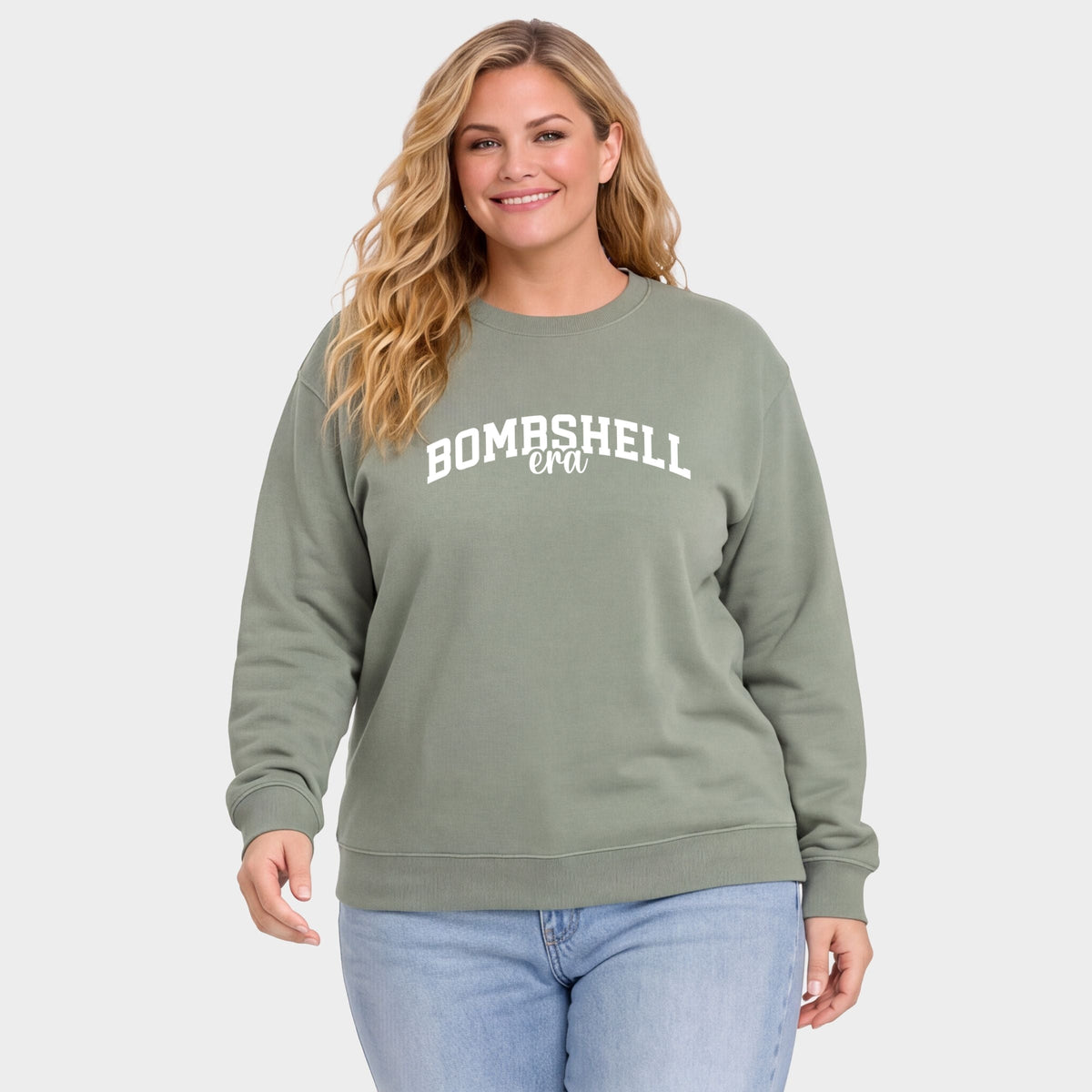 Bombshell Era Arched -  Women's Plus Sweatshirt
