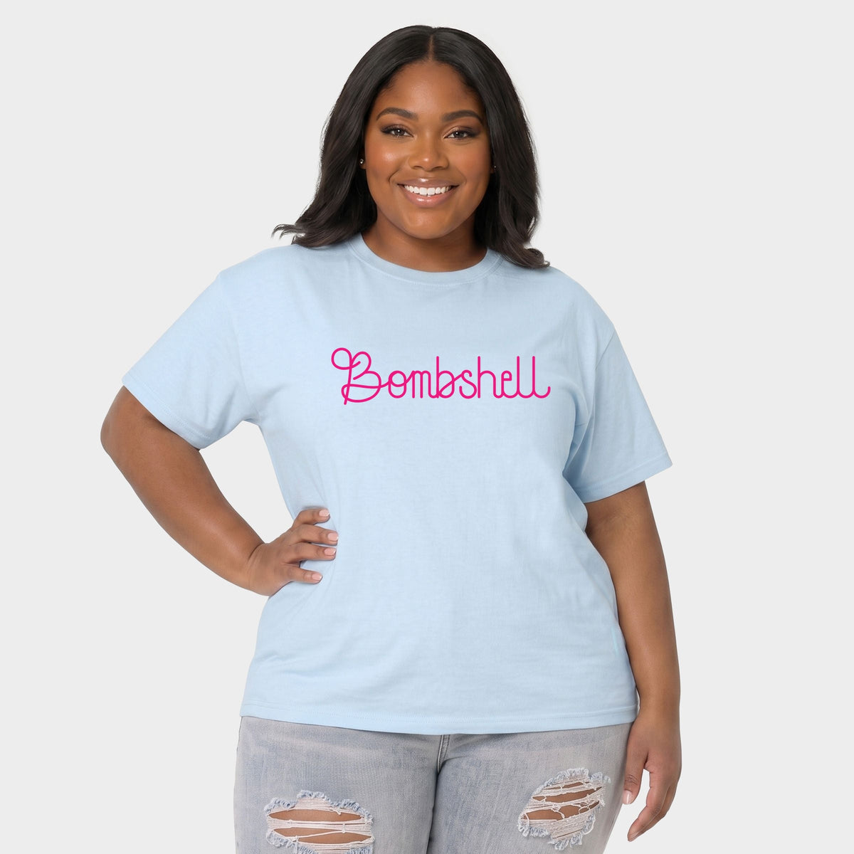 Bombshell Thin - Women's Plus Garment Dyed Tee