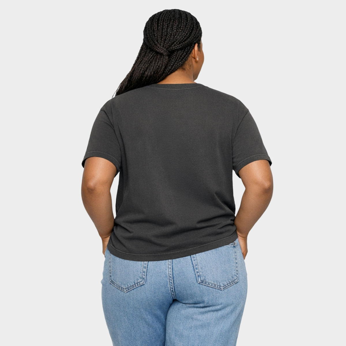 Villa Vibes Palm Tree - Women's Plus Garment Dyed Tee
